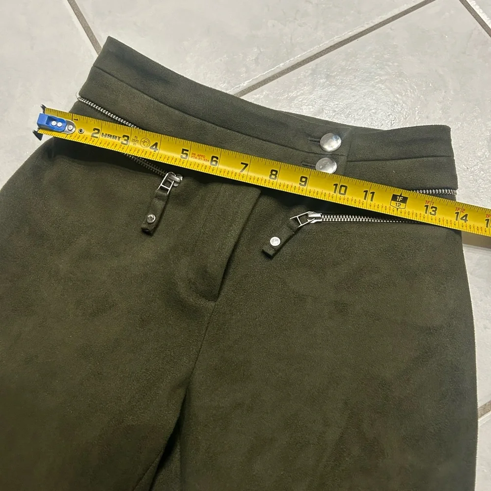 Olive Green Women's Dress Pants- bobo bourgeois bohemian brand - Picture 3 of 10